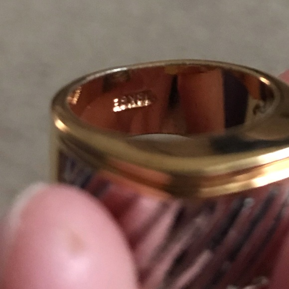 Gold/Silver solid ring. - Picture 4 of 5